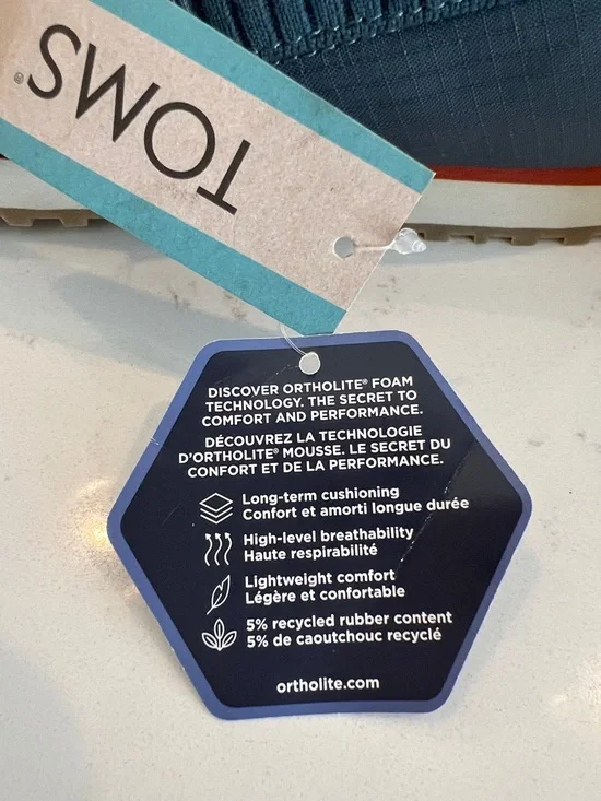 TOMS Alpargata Resident Slip-On Shoes Ripstop Dark Slate Sz 7 NWT - Picture 9 of 9